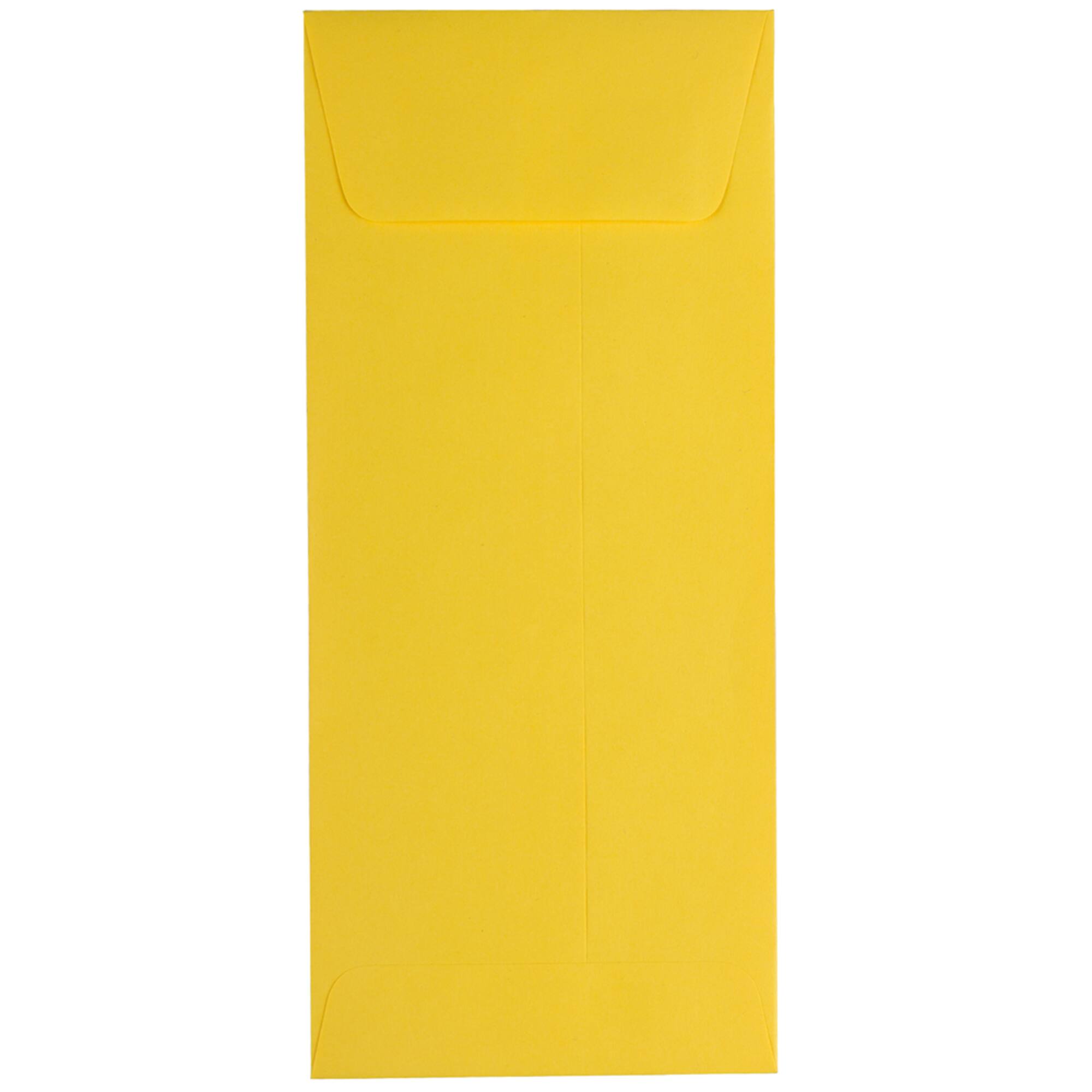 JAM Paper #10 Yellow Recycled Policy Business Envelopes, 25ct.